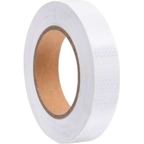 Weißes Reflektierendes Klebeband, 2,5 Cm X 20 M, Pvc