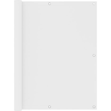 Weißer Balkonvorhang, 120 X 500 Cm, Oxford-gewebe