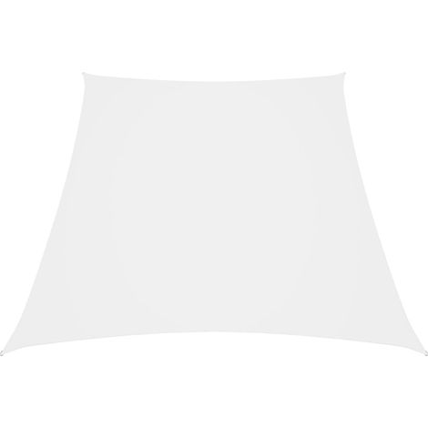 Sonnensegel Aus Oxford-gewebe, Trapezförmig, 2/4 X 3 M, Weiß