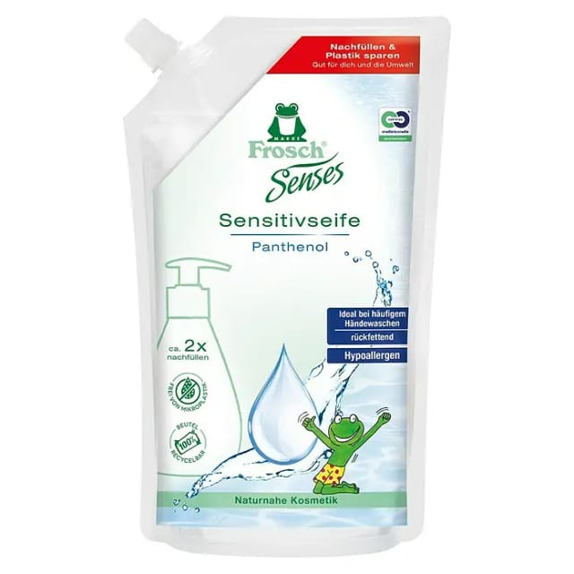 FROSCH Flüssigseife Panthenol, 500 ml, Nachfüllpack