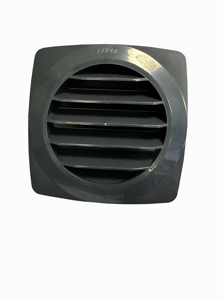 Lackierte Abs-lüftungsgitter, 14,8 X 14,8 Cm, 12 Cm Durchmesser Fepre