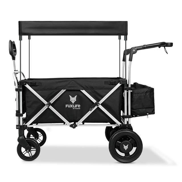 Fuxlife By Fuxtec E Bollerwagen Fx-e-ctl900 Mit Antrieb Elektrischer Transportwagen 2 X 150 W Faltbar Mit Dach