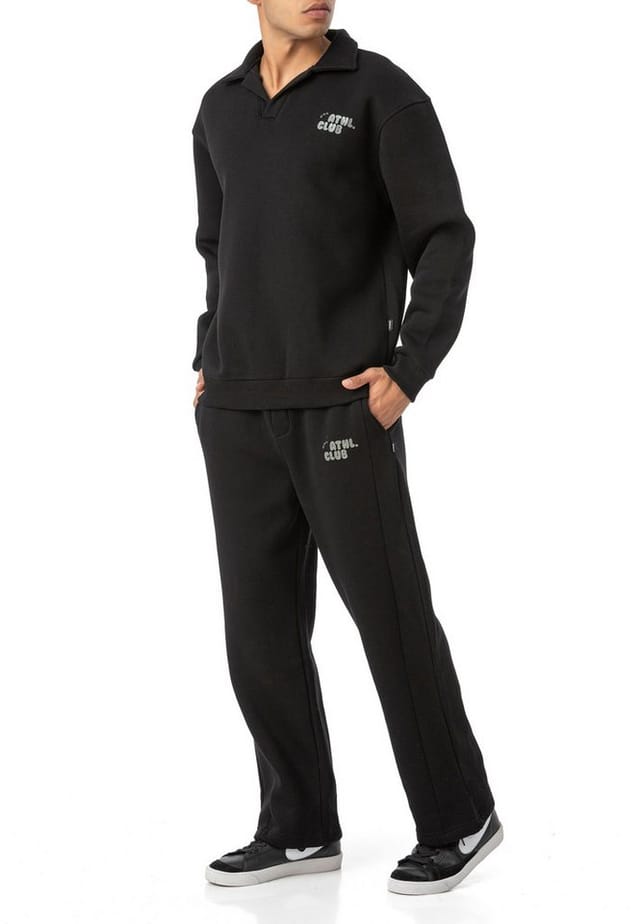 RedBridge Jogginganzug - Lässiges Sweat-Set mit Polokragen – Zweiteiler, Oversized (Set, 2-tlg)