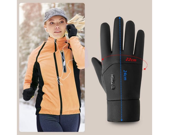 TECH PROTECT Thermohandschuhe WG01 Touchscreen-fähig mit wärmeisolierendem Innenfutter