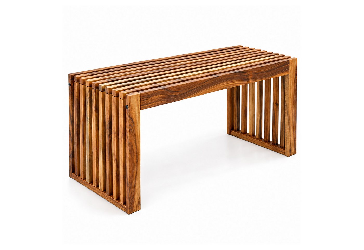 Relaxdays Sitzbank, Geöltes Akazienholz, Hxbxt: 43 X 90 X 33 Cm, Küche, Flur, Bad & Schlafzimmer, Esszimmerbank, Braun Bild 4