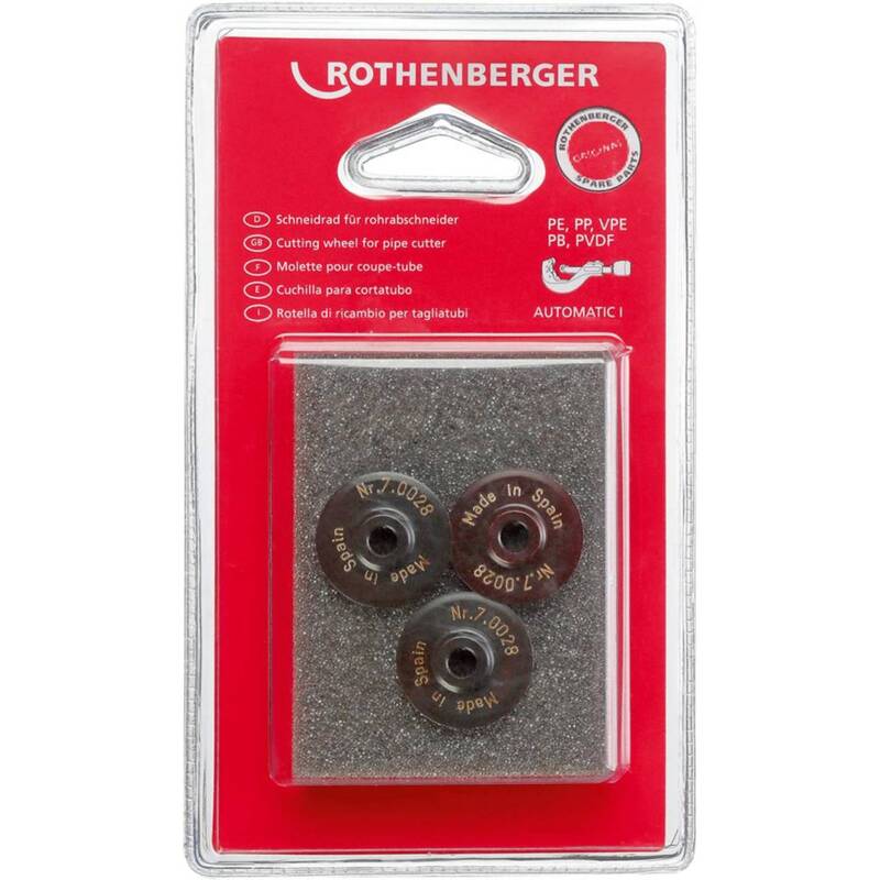 [neuwertig] B-ware Rothenberger Schneidrad Tc 42 Pro Pvc 3st. Für Rohrdurchmesser 6-67mm
