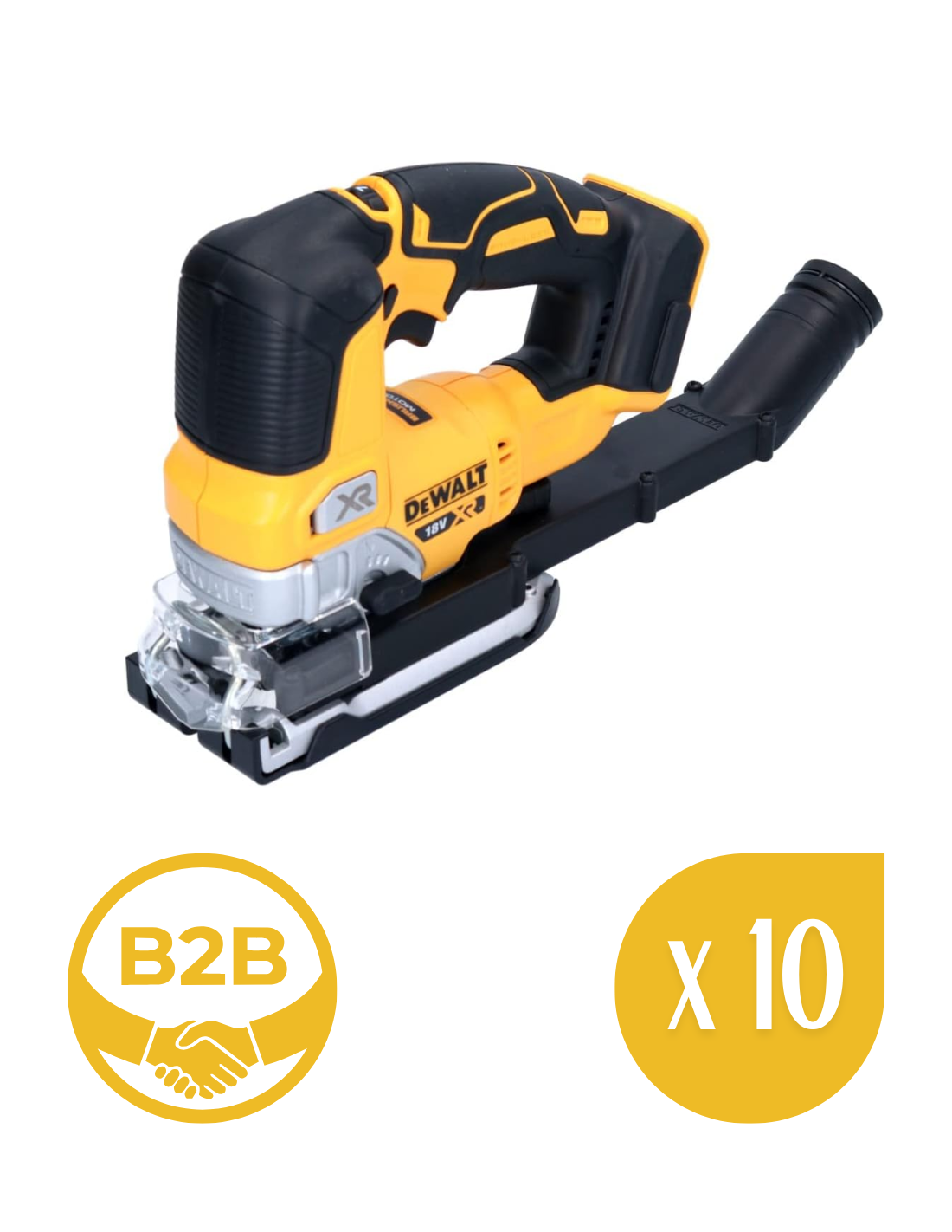 [b2b] Pendelhub-stichsäge Dewalt Dcs334n (nur Gerät) 10er-pack