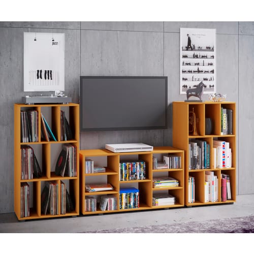 Ebuy24 - Schaltino Regal Retro Für Lp Platten Rack 8 Regale Buche Dekor.