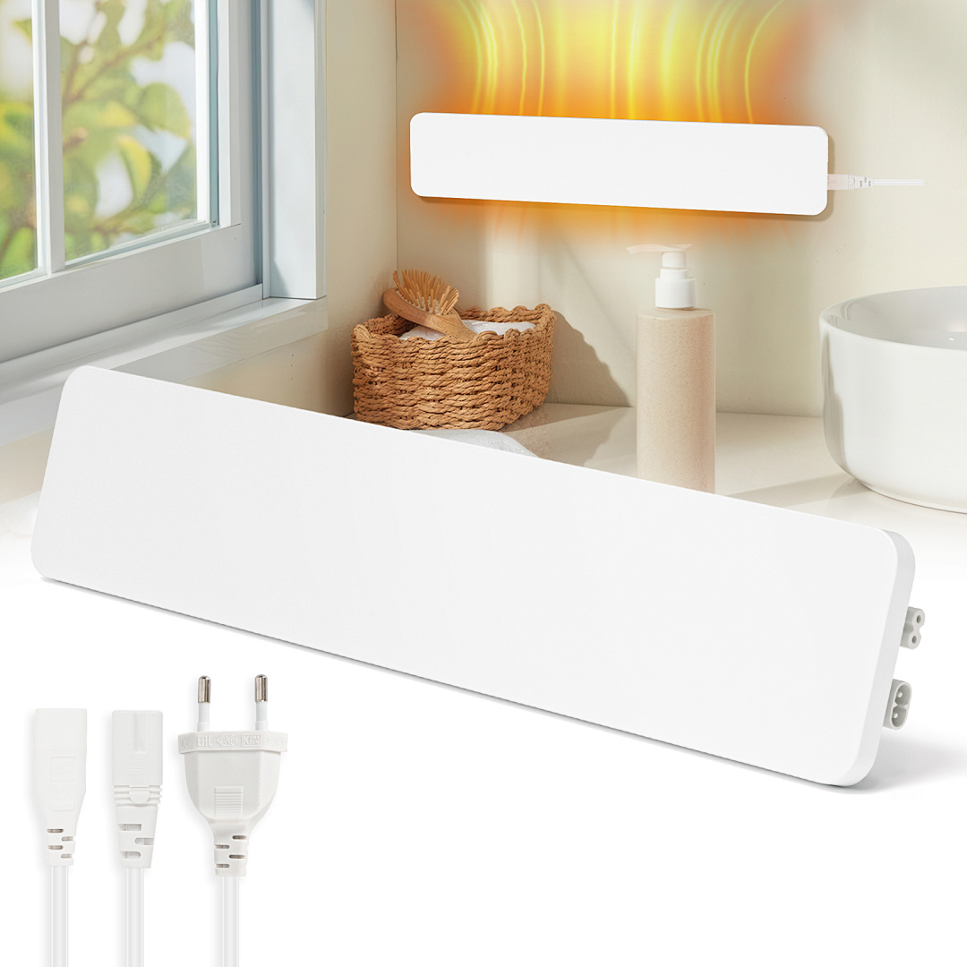 Jiubiaz Infrarot-heizpaneel 50 W, Ip44, Wand- Und Standmontage, Weiß