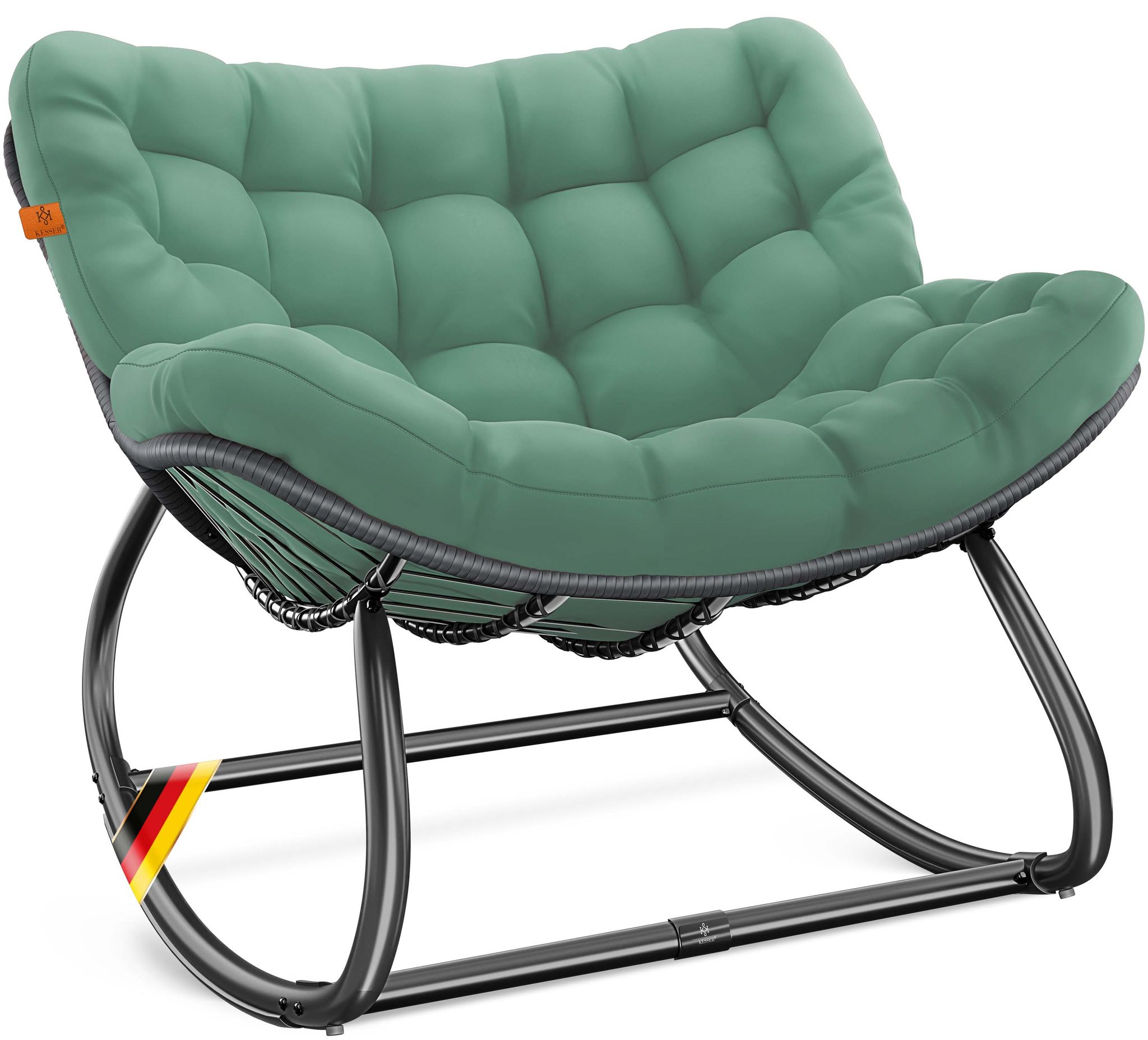 Kesser® Schaukelstuhl Indoor/outdoor, Bis 120 Kg - Xxl Chillexer, Hellgrün