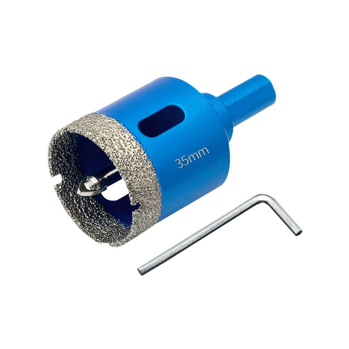 Diamant-lochsäge Mit Zentrierführung, Professioneller, Gelöteter Diamantbohrer Für Fliesen, Porzellan, Glas, Marmor Und Keramik (35 Mm - 1)