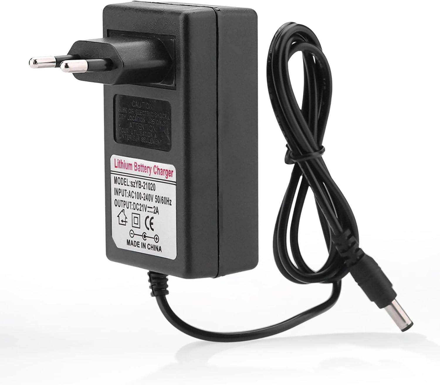 Netzteil Für Lithium-ionen-akkus, Wechselstrom 100–240 V, Gleichstrom 21 V, 2 A, Ersatz-ladeadapter, Professionelles Ladegerät, Mehrfacher Schutz (eu)