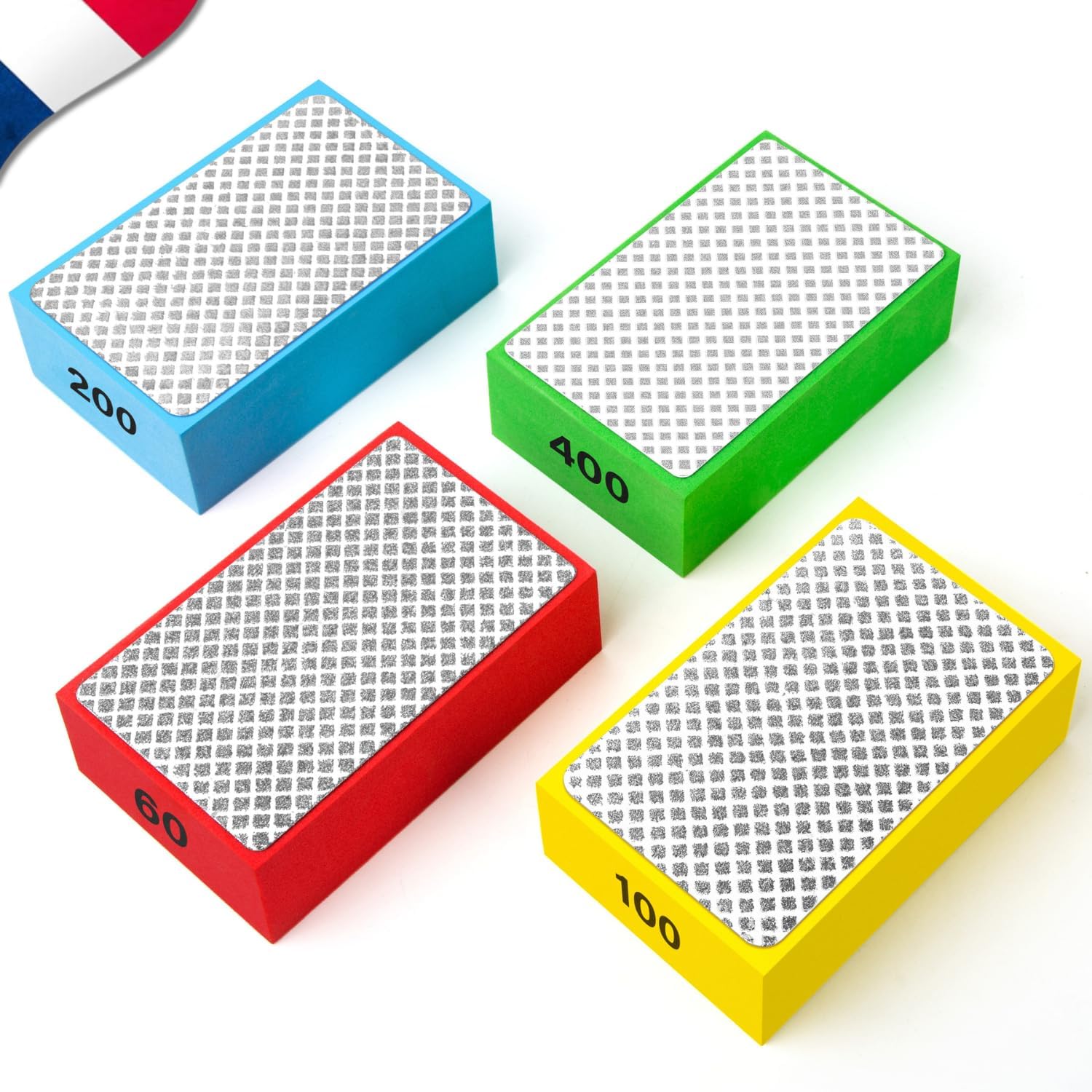 Set Mit 4 Schleifklötzen – Diamant-schleifschwamm Für Fliesen