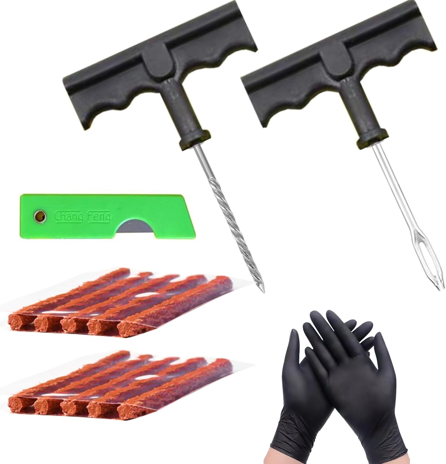 15-teiliges Autoreifen-reparaturset, Autoreifen-reparaturset, Reifenstopfen, Autoreifen-reparaturset Für Autos, Motorräder, Transporter, Rasenmäher