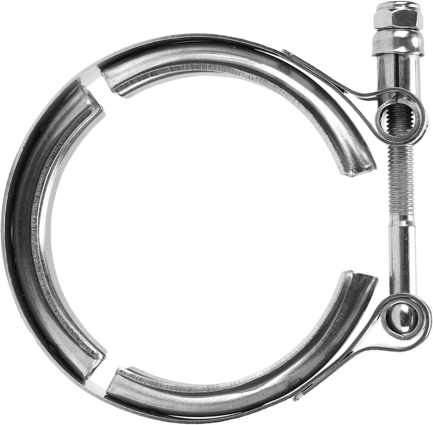 Universelle 3-zoll-edelstahl-v-hals-auspuffschelle Für Auto-turbolader-auspuff-downpipe-zubehör