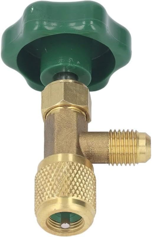 Serviceventil Für Isobutan-gasflaschen R600a, R290 Und R436v – 7/16-zoll-innengewinde X 1/4-zoll-außengewinde (sae) – Kompatibel Mit Kälte- Und Klimaanlagen
