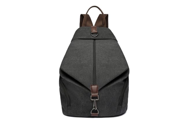KONO Rucksack Vintage Canvas Rucksack Vintage Umhängetasche für Reise & Schule
