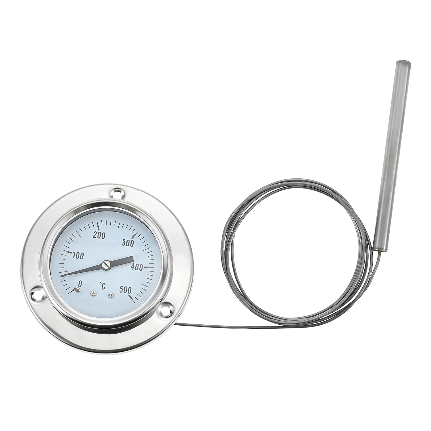 Ofenthermometer Aus Edelstahl 304, 0-500 °c, Mit 150 Cm Langen Flexiblen Sonden, Für Backöfen, Pizzaöfen, Grills Und Holzöfen