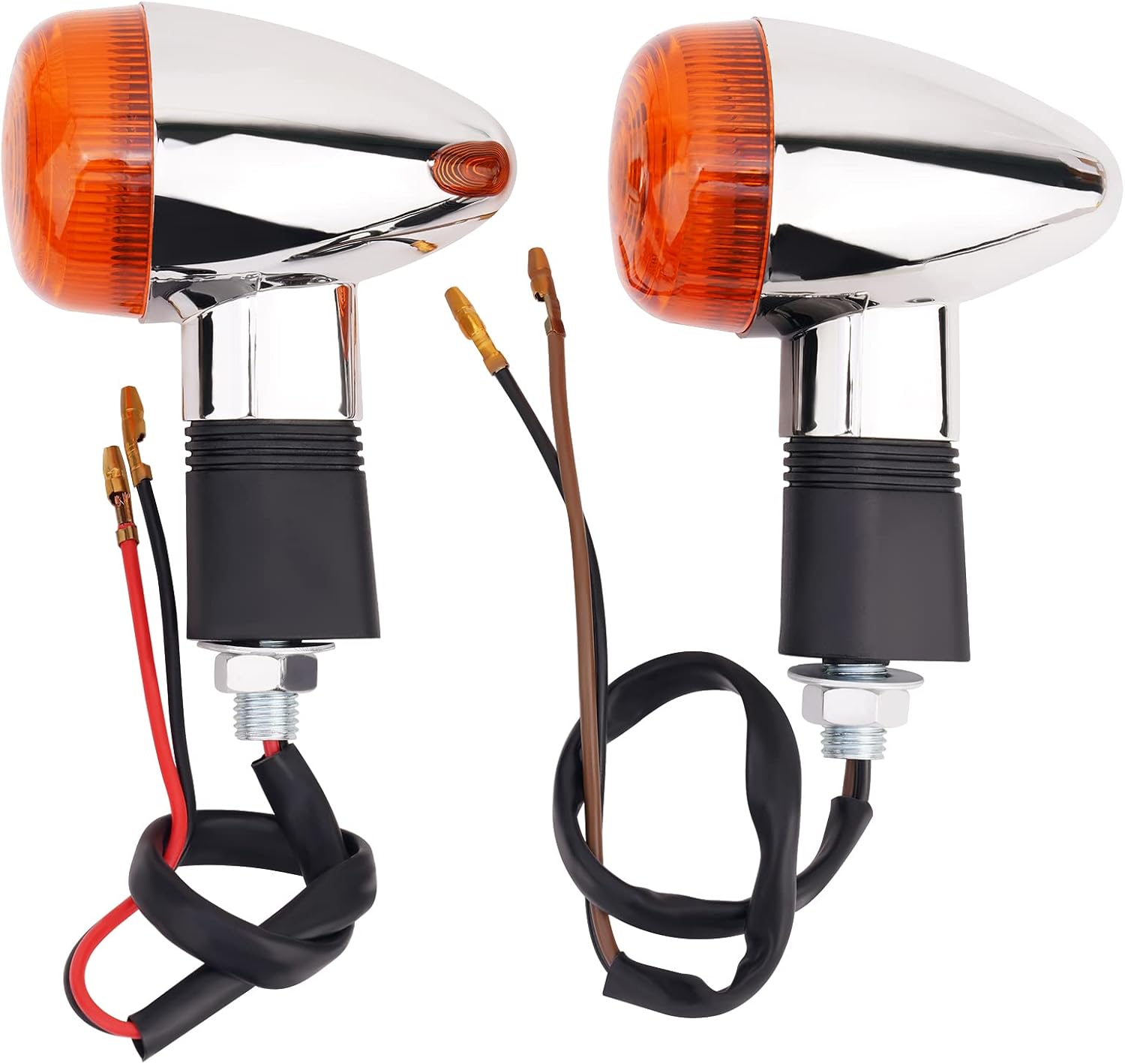 Verchromte Motorradblinker Für Yamaha Xv 250 500 535 700 750 920 1100