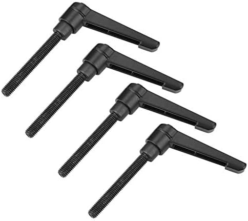 Stück Verstellbare Klemmgriffe M8 Edelstahl Schwarz 50 Mm