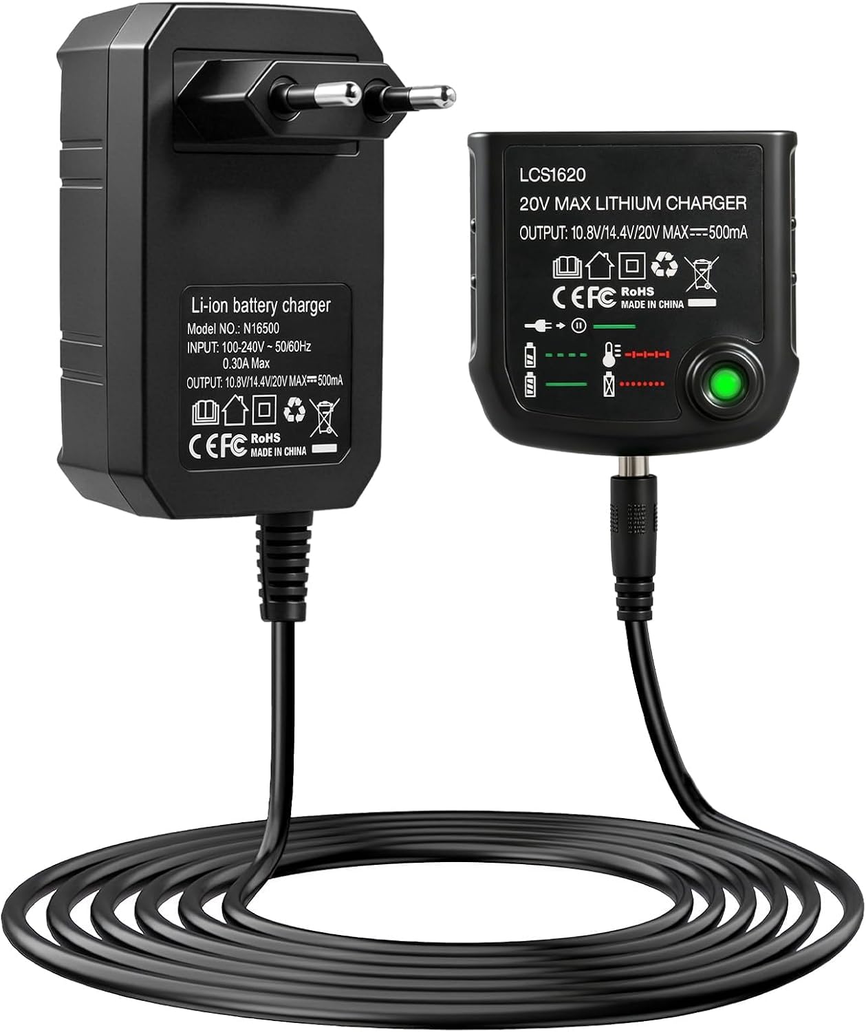 18v/20v Lithium-ladegerät Für Black & Decker Lithium-akkus