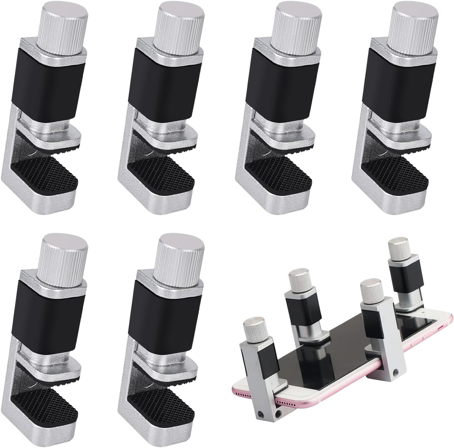 Set Mit 6 Verstellbaren Metallclips, Bildschirmclips, Bildschirmbefestigungsclips, Werkzeug Zur Reparatur Von Handybildschirmen, Verstellbares Smartphone-reparaturwerkzeug