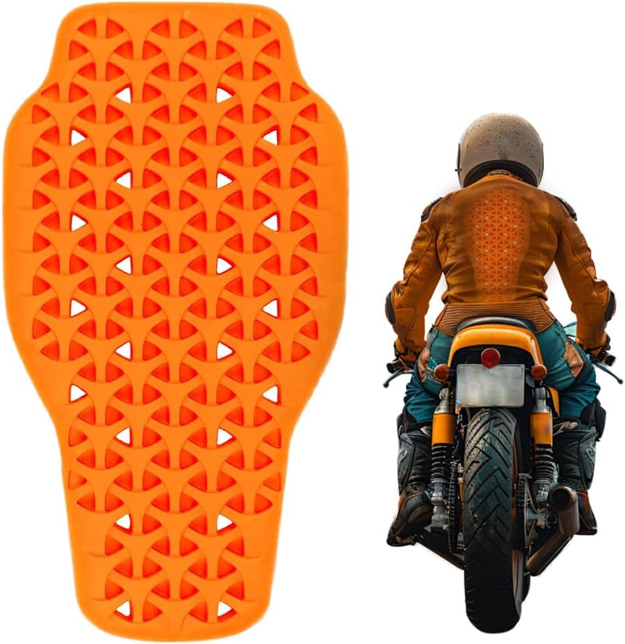 Motorrad-rückenprotektor, Herausnehmbarer Motorrad-rückenprotektor, 42 X 23 Cm Rückenprotektor-einsatz, Hoher Sicherheitsstandard, Ce-zertifizierter Motorrad-rückenprotektor Für Quads Und Motorräder,