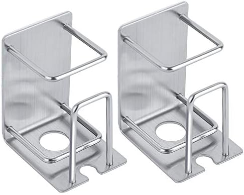 Set Mit 2 Selbstklebenden, Wandmontierten Zahnbürstenhaltern, Edelstahl-becherhalter Fürs Badezimmer
