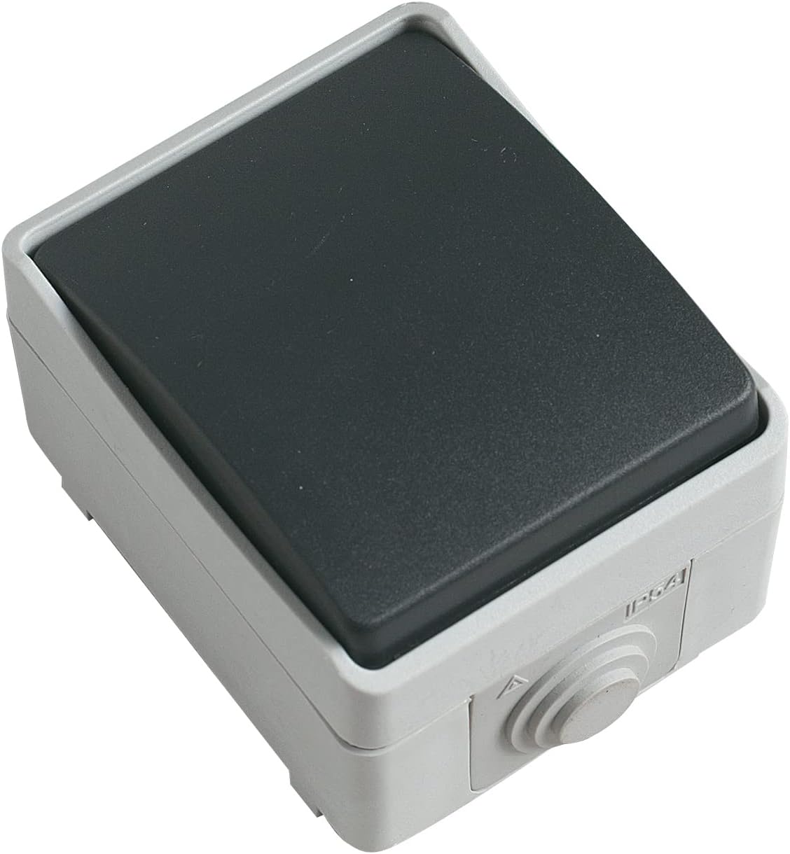 Einfacher Überbrückungsschalter, Ip54 Wasserdicht, Maximale Spannung 230 V Feuchtigkeitsbeständiger Knopf, Geeignet Für Den Innen- Und Außenbereich Ideal Für Terrassen, Gärten, Garagen Oder Schuppen
