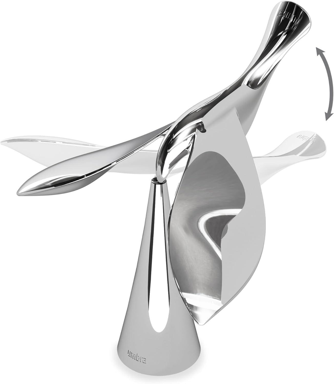 Flaschenöffner – Skulpturales Baraccessoire In Form Eines Balancierenden Vogels, Verchromt
