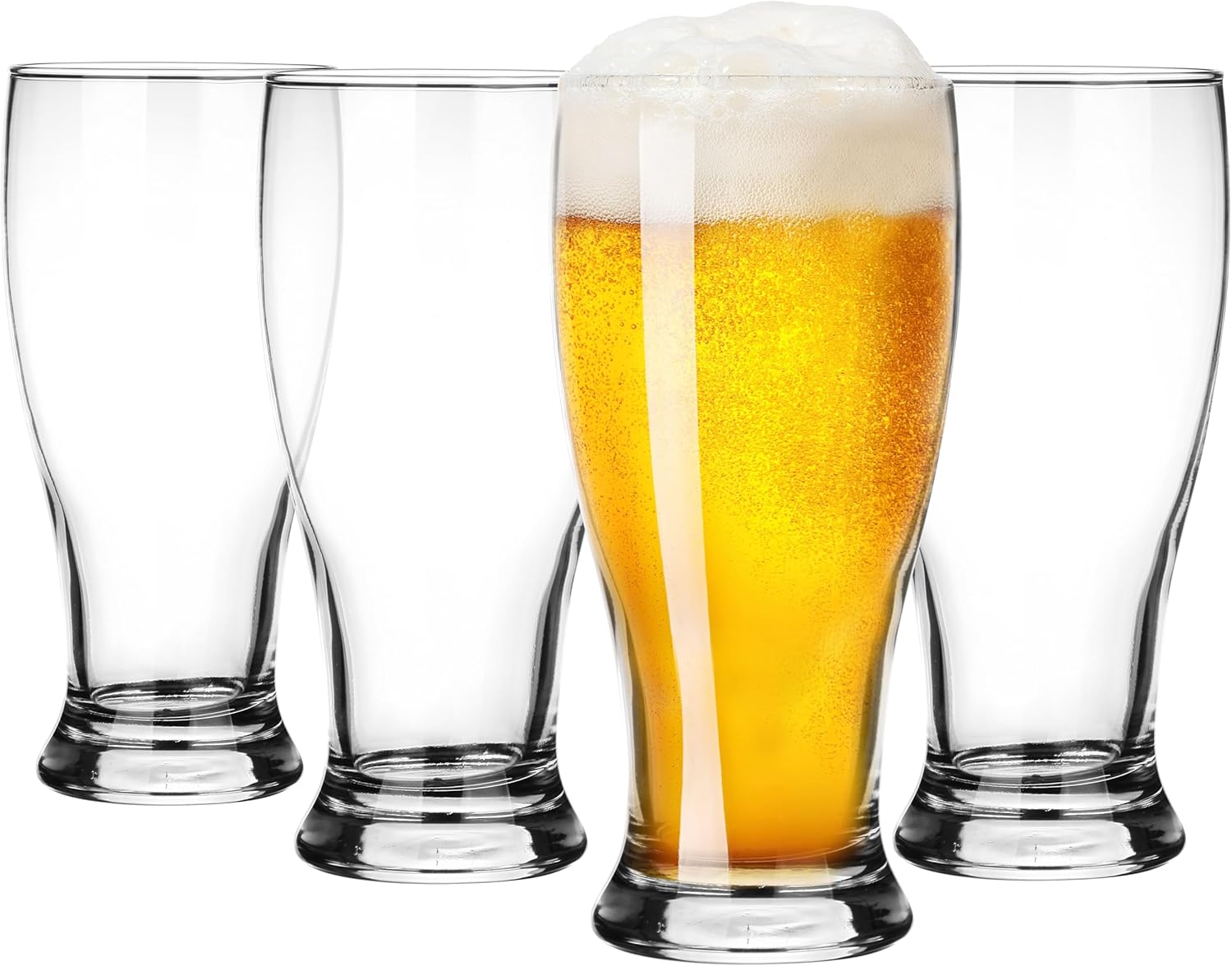 4er-set Biergläser, 500 Ml, Weizenbierglas, Pilsnerglas, Biergläser Für Bier, Bierkrug, Bierkrug, Spülmaschinenfest
