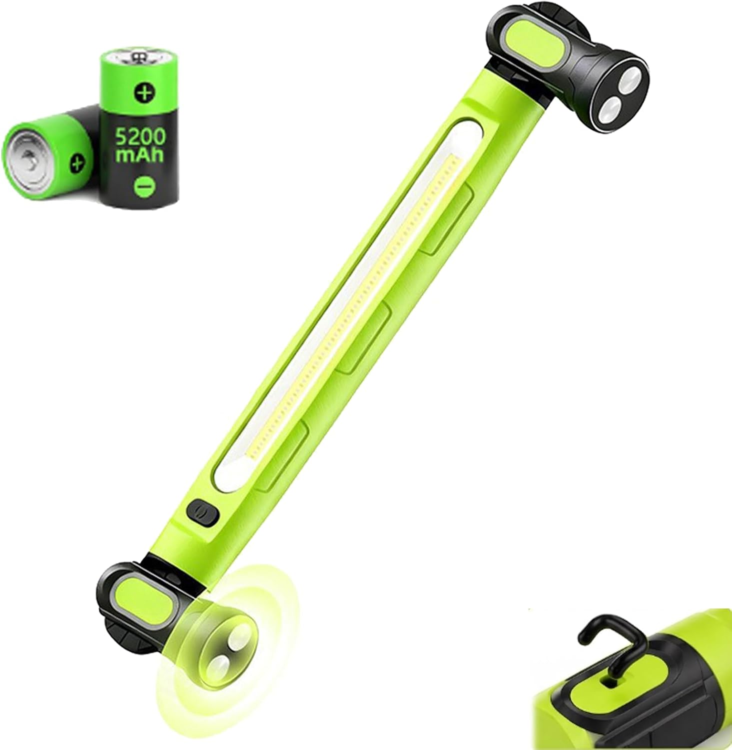 Werkstattlampe, Led-arbeitsleuchte, Mechanikerlampe, Wiederaufladbare Werkstattlampe, Led-baustellenleuchte, Notleuchte, 3000 Lm, Für Autoreparaturen, Camping, Baustellen