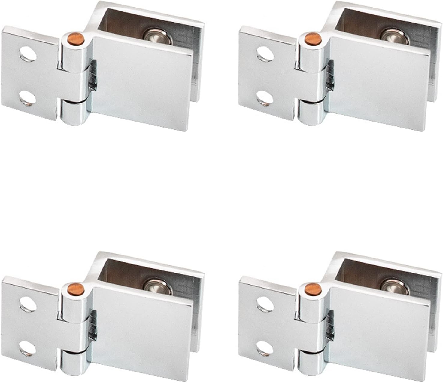 4-teiliges Set Glastürscharniere, Klemmscharniere, Türclips, Geeignet Für Vitrinen