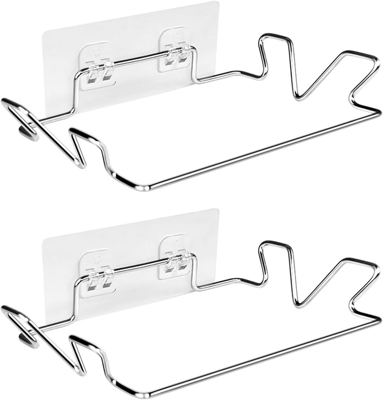 Set Mit 2 Müllbeutelhaltern Inklusive 2 Wandaufklebern, Wandmontierter Müllbeutelhalter, Tragetaschenhalter, Edelstahlaufhänger