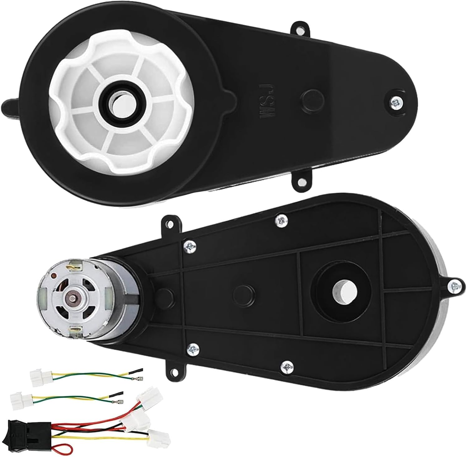 2 Stück Rs550 12v 40000rpm Elektromotor, Elektromotor-getriebegehäuse Für Kinderautos, Ersatzteil Für Elektrische Kinderautos