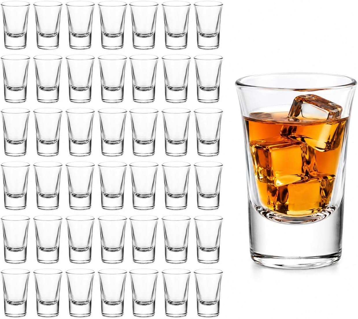 36 Schnapsgläser À 30 Ml Mit Schwerem Boden, Professionelle Glas-schnapsgläser Für Wodka, Tequila, Espresso Und Als Gastgeschenke, Ideal Für Hochzeiten Und Bars