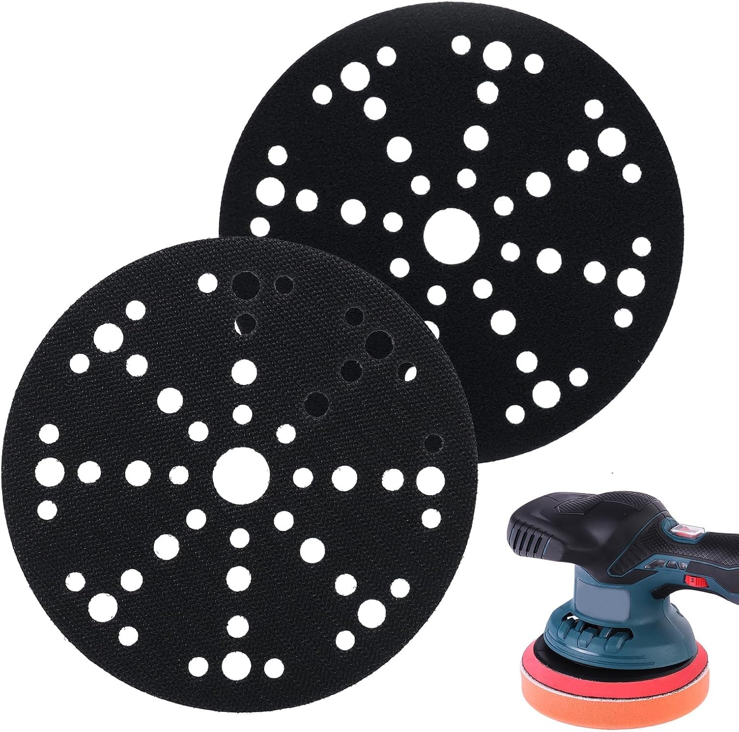 2 Schutzpads 150 Mm Mit 49 Löchern, Schutzpads Für Mirka