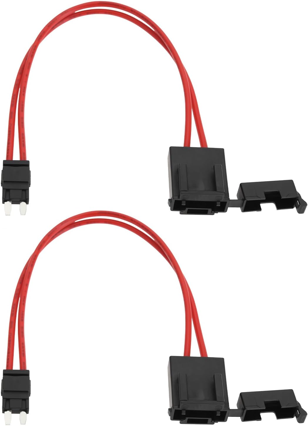 2-teiliger Kfz-sicherungshalter-stecker 32v 20a 16awg Hochleistungs-kabelverlängerung Kleiner Kfz-sicherungshalter-stecker Mit 4 X 20a Sicherungen Für Atm/apm (23cm, Mini)