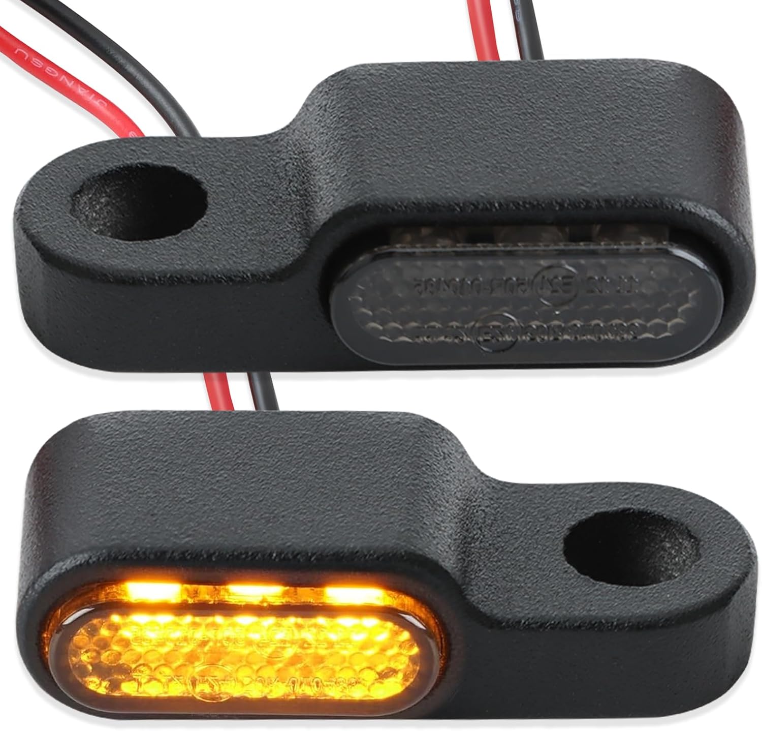 2-teilige, E24-zugelassene Led-motorradblinker, 12 V, 3-led-hochleistungs-blinker, Ip67 Wasserdichte Mini-blinker, Kompaktes Gehäuse Aus Aluminiumlegierung, Kompatibel Mit Motorrädern, Rollern Und Qua