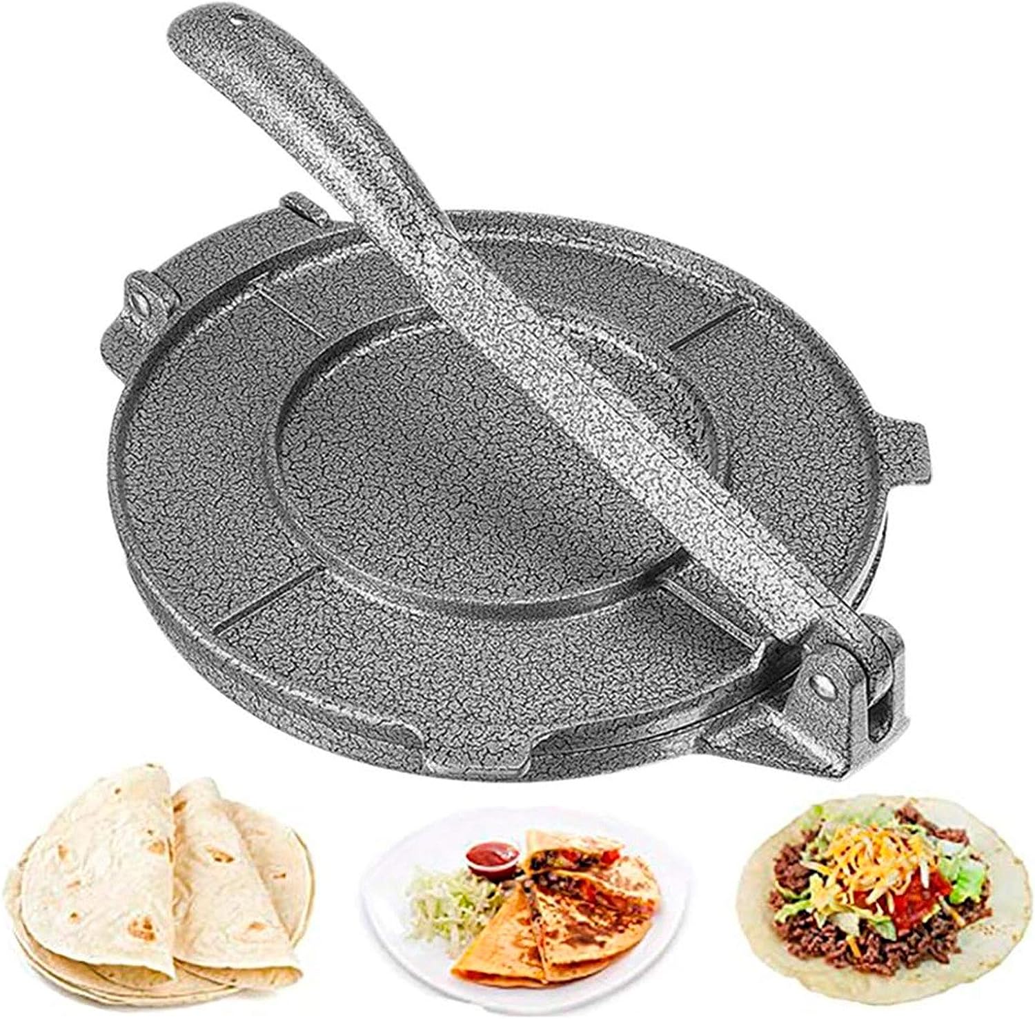 Hochleistungsfähige, Eingebrannte Tortillapresse Aus Gusseisen