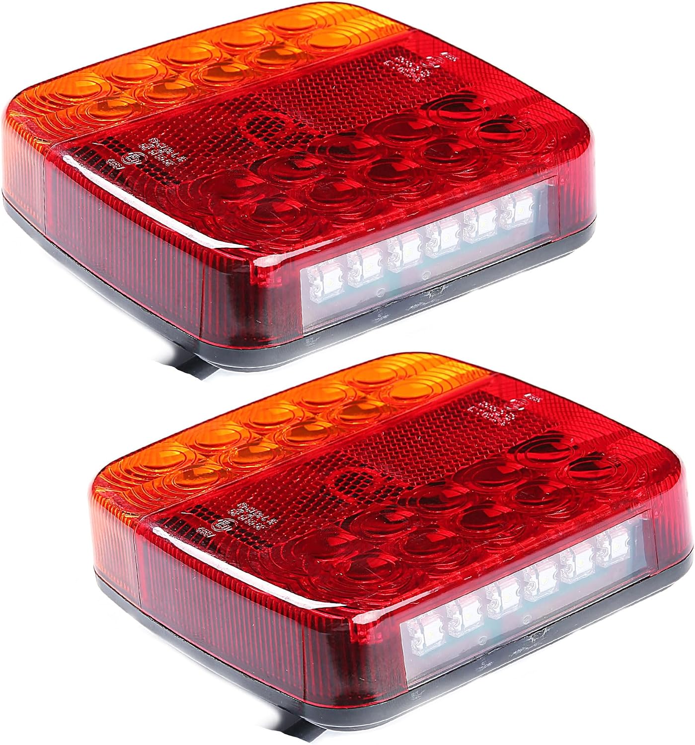 Zwei 12v Led-rückleuchten Für Anhänger, 5 Funktionen, Wasserdicht, Geeignet Für Anhänger, Lkws Und Traktoren.