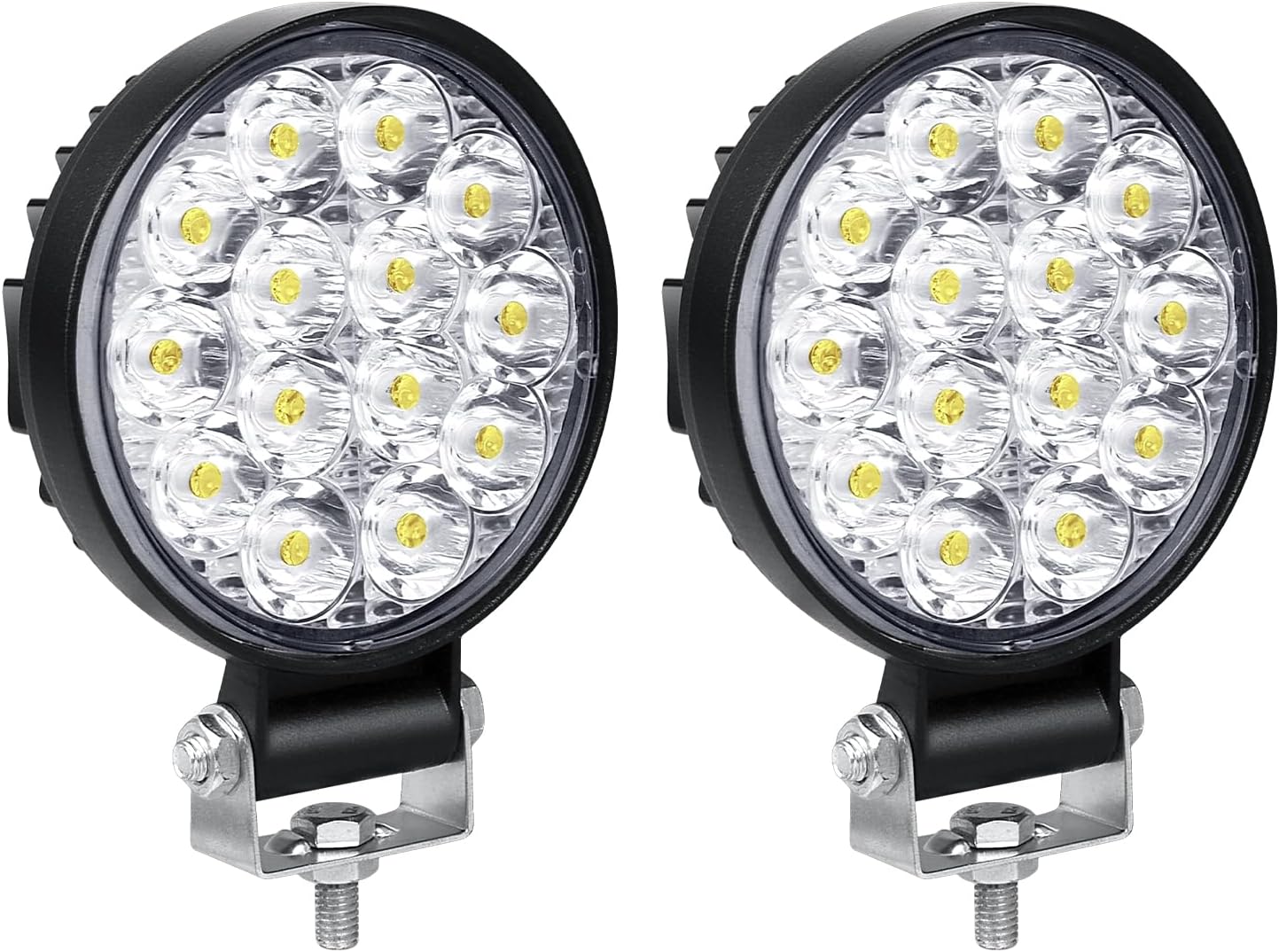 2 Stück 3,2 Zoll (8,1 Cm) 42-w-led-arbeitsscheinwerfer, 12 V/24 V, Ip67 Wasserdicht, Nebelscheinwerfer Für Geländewagen, Pkw, Lkw, Traktor, Suv, Boot, Quad