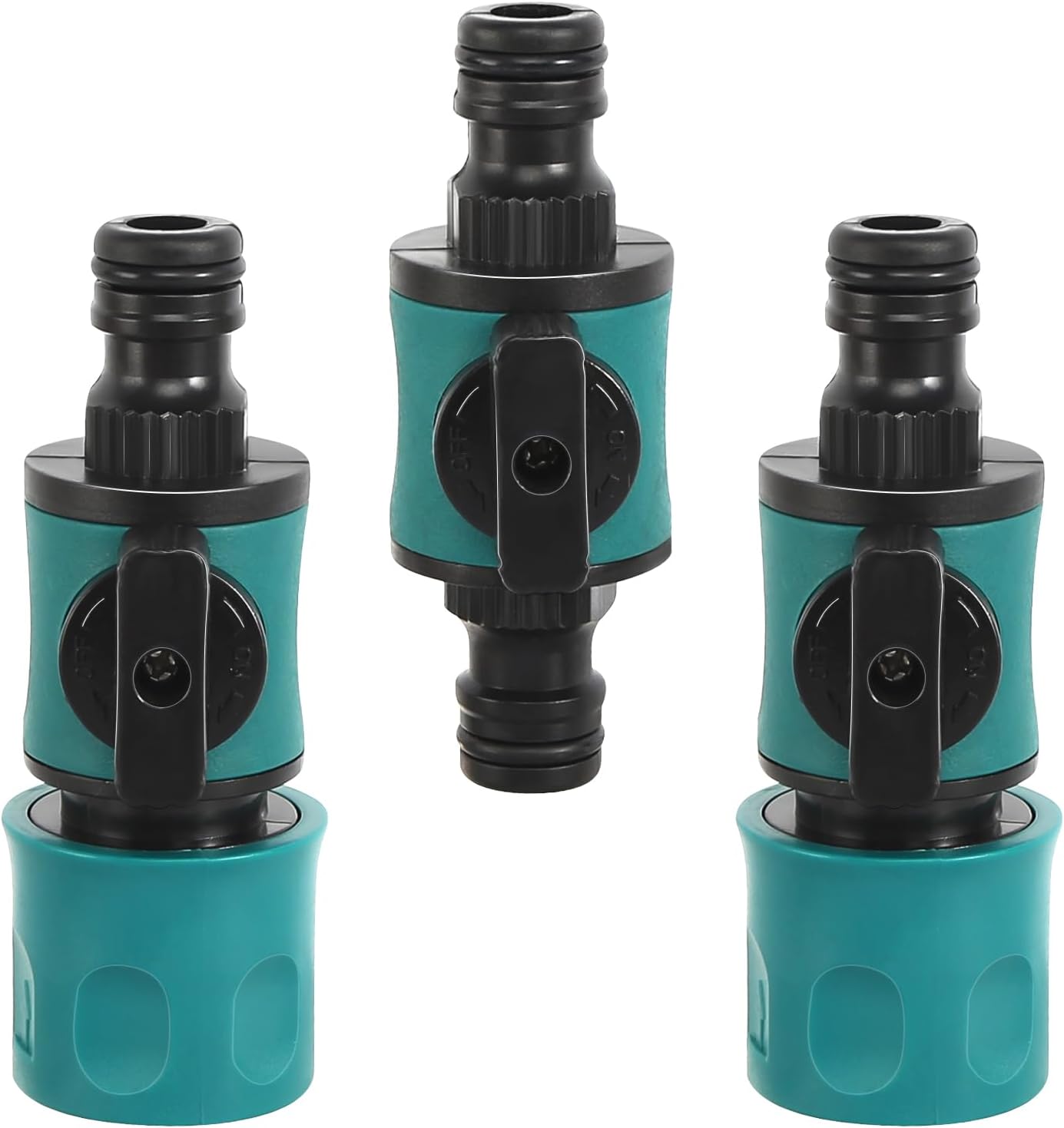 Gartenschlauchverbinder, 3-teilig, Gartenschlauchverbinder, Wasserhahnverbinder, Schlauchanschluss Mit 16-mm-steuerventil Für 1/2-zoll-wasserschläuche