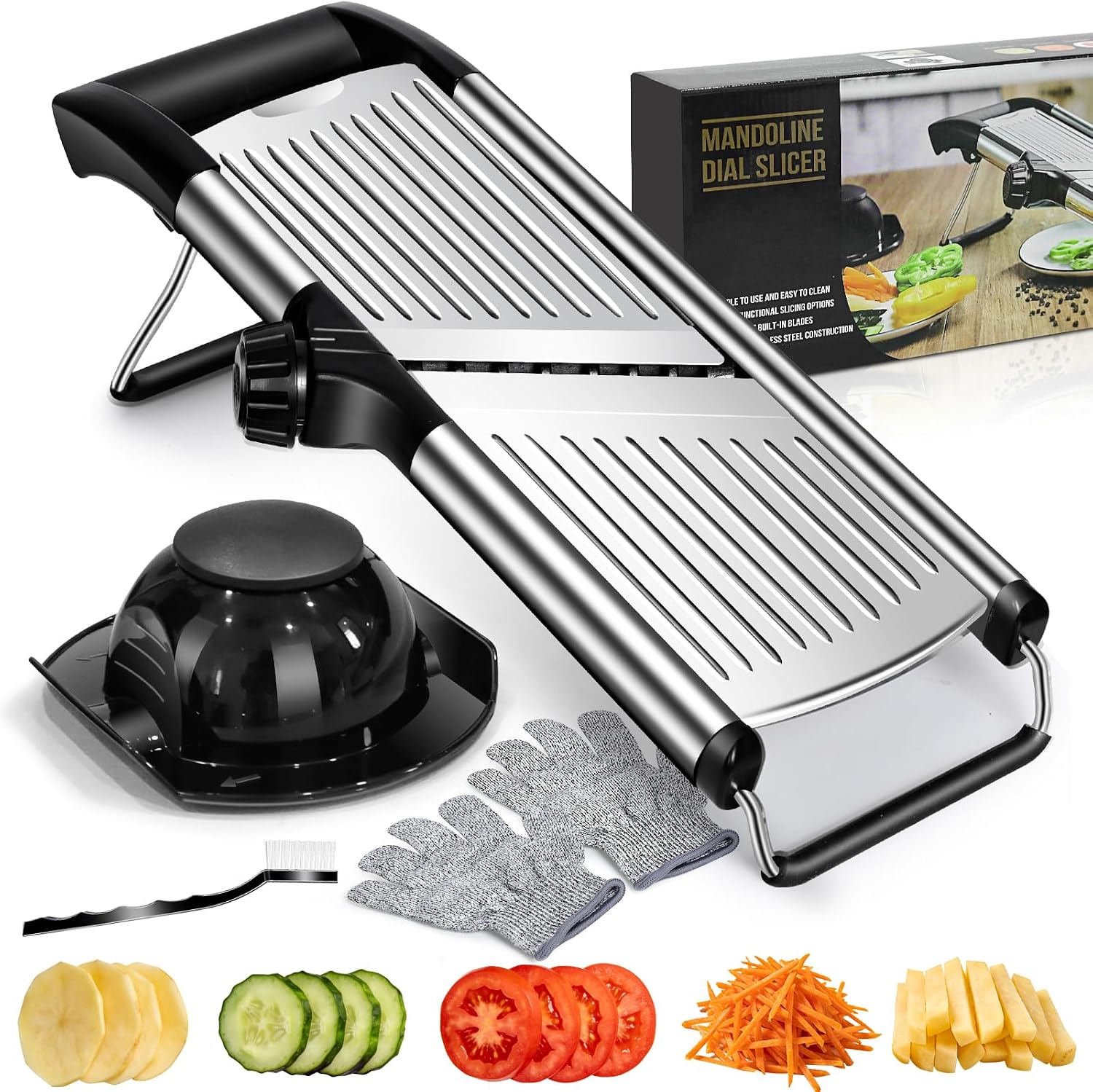 Professionelle Küchenmandoline, Multifunktionaler Gemüseschneider