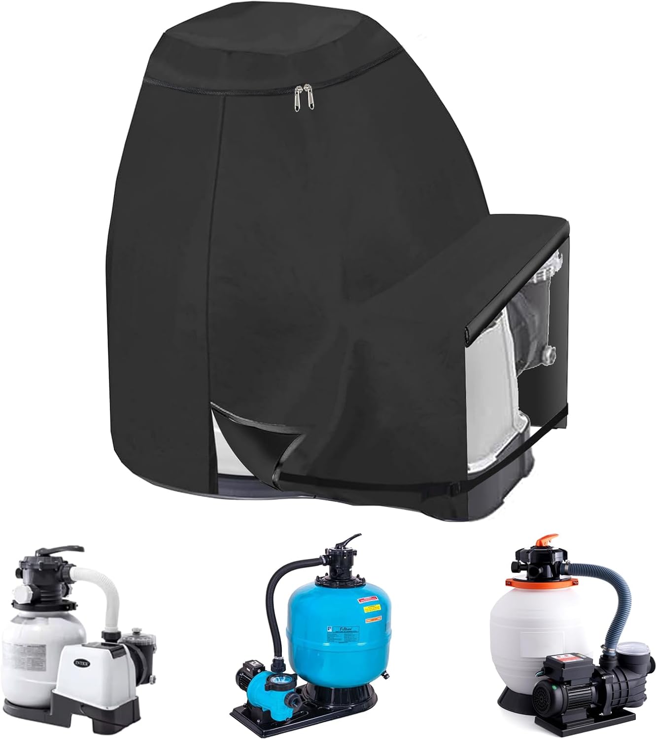 Pumpenabdeckung Für Intex-poolpumpen – Schutzhülle Für Sandfilter – 70 X 65 X 48 Cm – Wasserdicht – 60 Cm Hoch