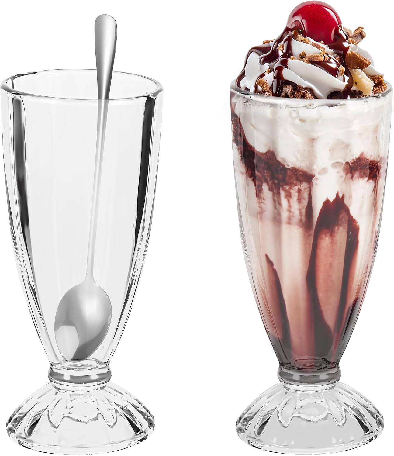 2-teiliges Eisbecher-set, 360 Ml Wiederverwendbare Dessertbecher
