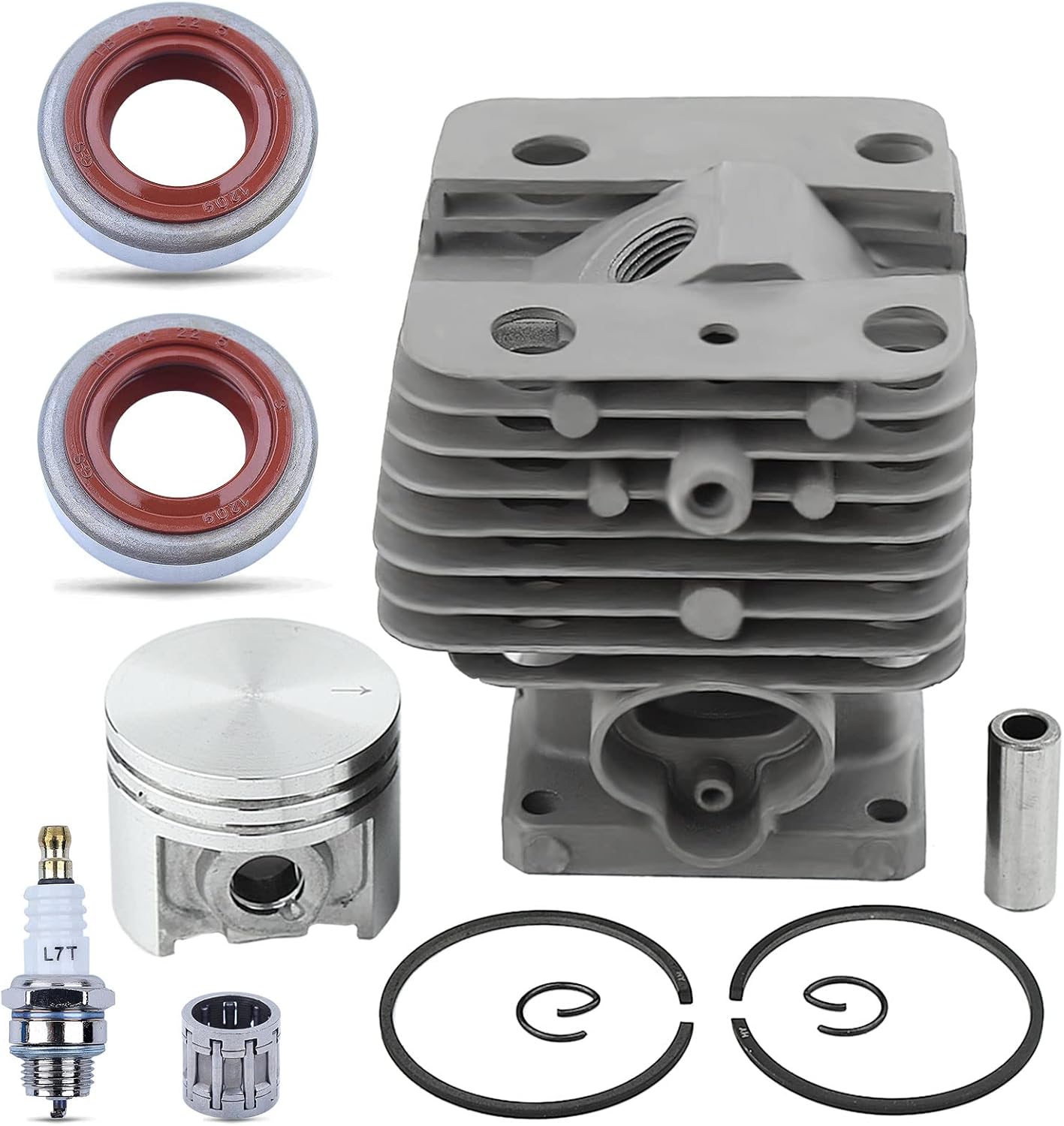 40-mm-zylinderkolben-reparatursatz Für Stihl Freischneider Ft250, Ht250, Fs250, Fs250r, Fs202, Fs120, Fs200, Kolbenwechsel-set Mit Zündkerze, Teilenummer 4134 020 1214