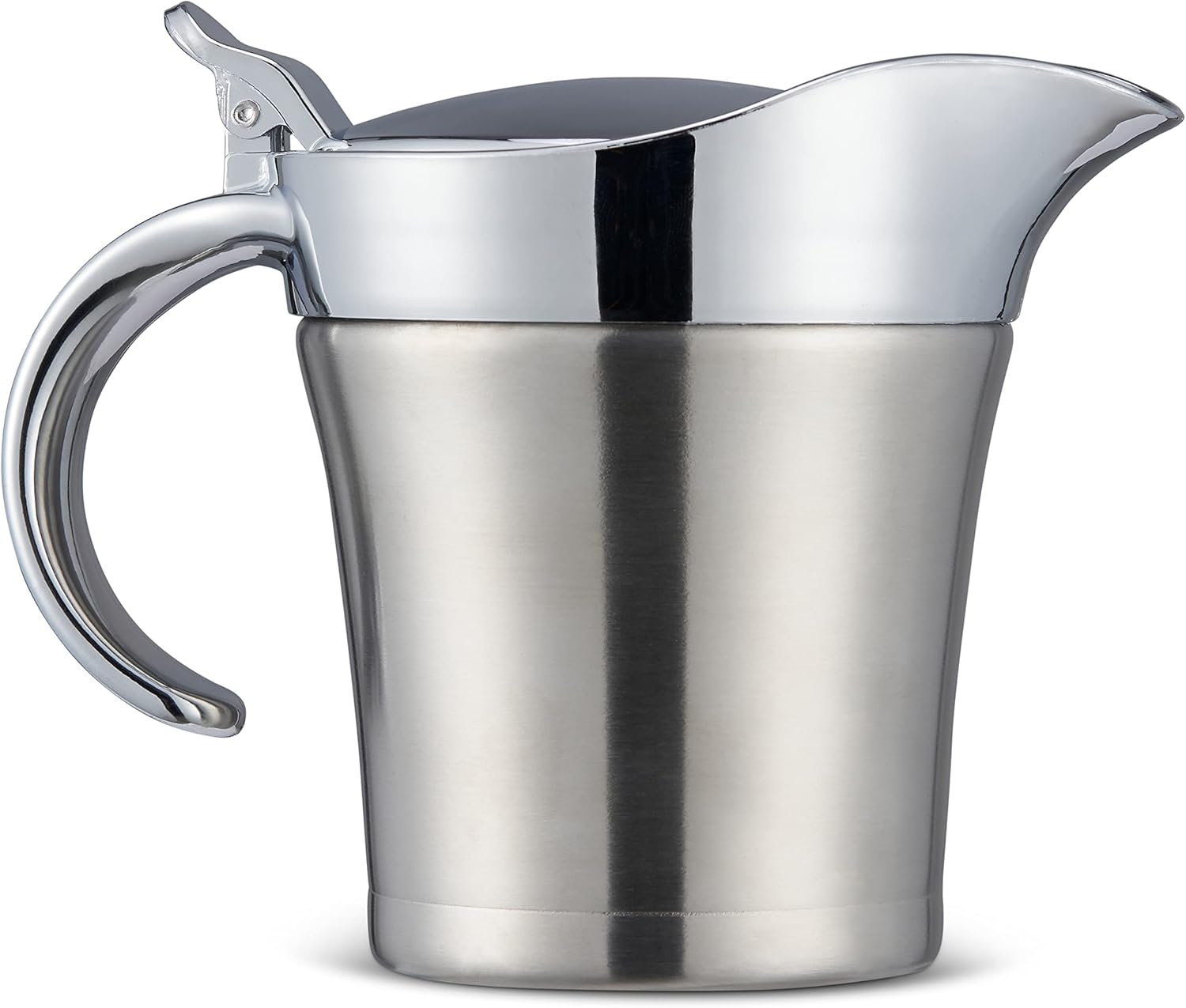 Hochwertige Edelstahl-sauciere Mit Klappdeckel Und Geschenkverpackung (480 Ml) – Doppelwandig Isoliert – Für Abendessen, Restaurants, Partys Und Weihnachten