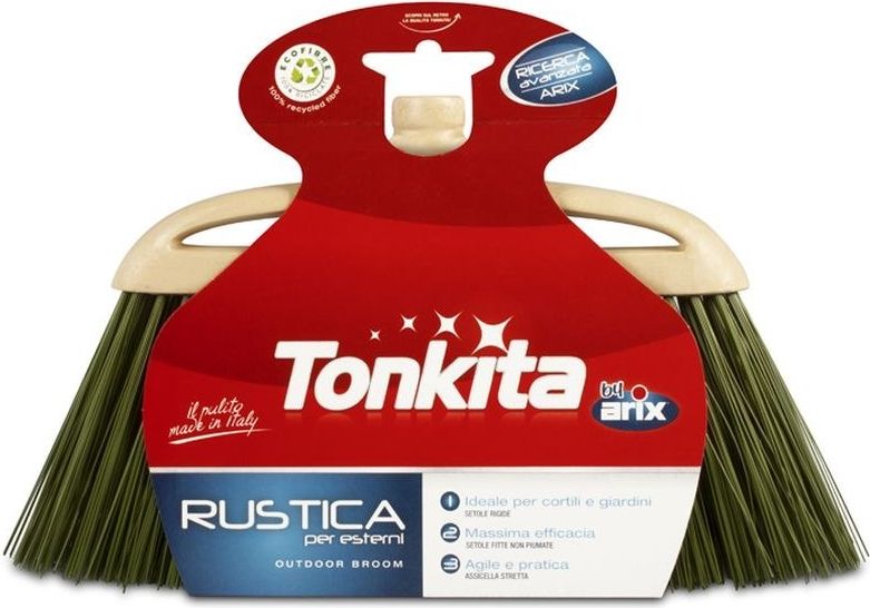 Besen Tonkita Rustica Außen Starre Borsten Kompaktes Design