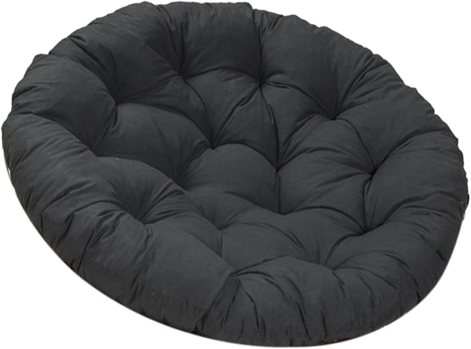 60x60cm Outdoor-sitzkissen, Stuhlkissen, Terrassen-sitzkissen Für Rattanstühle, Hängesessel, Schwarz